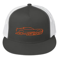 Image 3 of JCS - CUSTOMS Logo Trucker Cap SnapBack