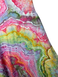 Image 7 of M Stretch Knit Fit and Flare Midi Dress in Euphoria Geode Ice Dye