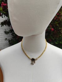 Image 1 of Festie Choker Stone bells- Black stone