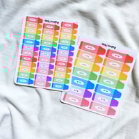 Image 1 of Rainbow crayon stickers