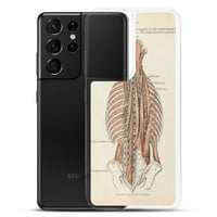 Image 21 of Antique Anatomical Drawing Spine Musculature Clear Case for Samsung®