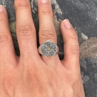 Image 4 of Flower Signet Ring