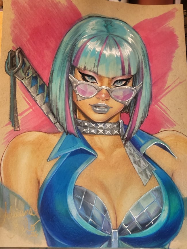 Disco Psylocke color bust
