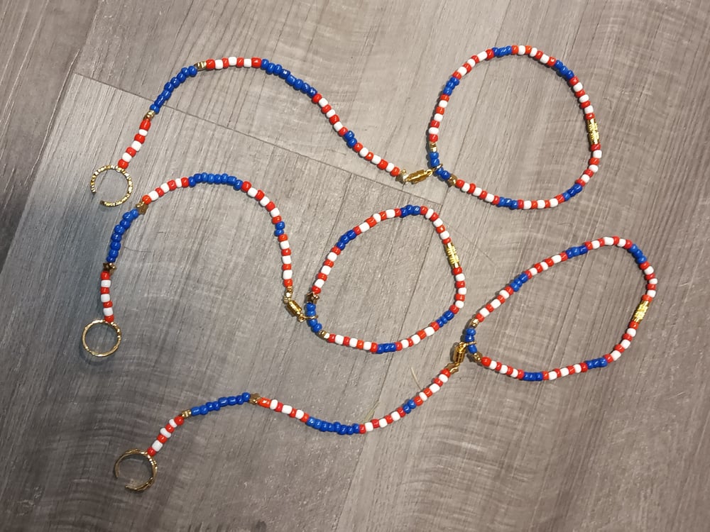 Image of Anklet with toe ring.