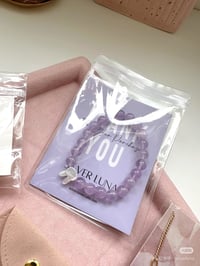 Image 1 of Amethyst bracelet with bunny 薰衣草紫水晶手链