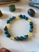 Image 2 of 8mm Chrysocolla & Citrine “Increase” Bracelet