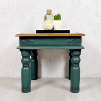 Image 1 of Green Lamp Table solid Sheesham wood