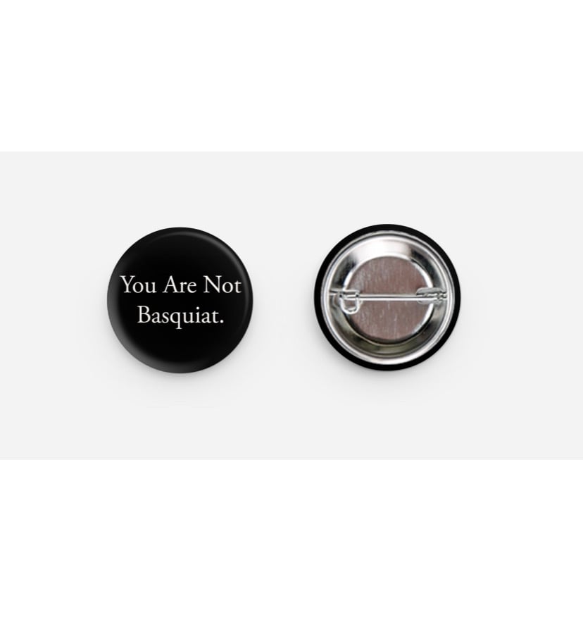 Image of Basquiat Button (Black)