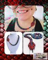 Image 1 of Chainmaille Snake Necklace