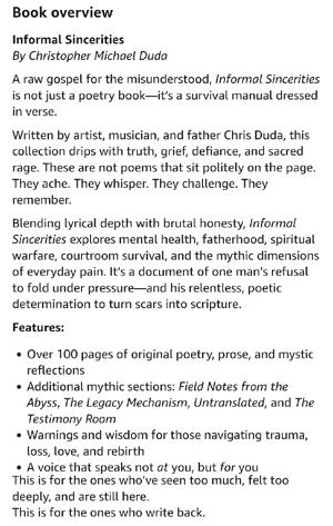 Image of Informal Sincerities ( Signed Author Copy)