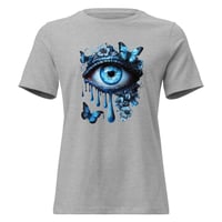 Image 5 of Women's Relaxed T-Shirt, Mystic Butterfly Gaze Tee