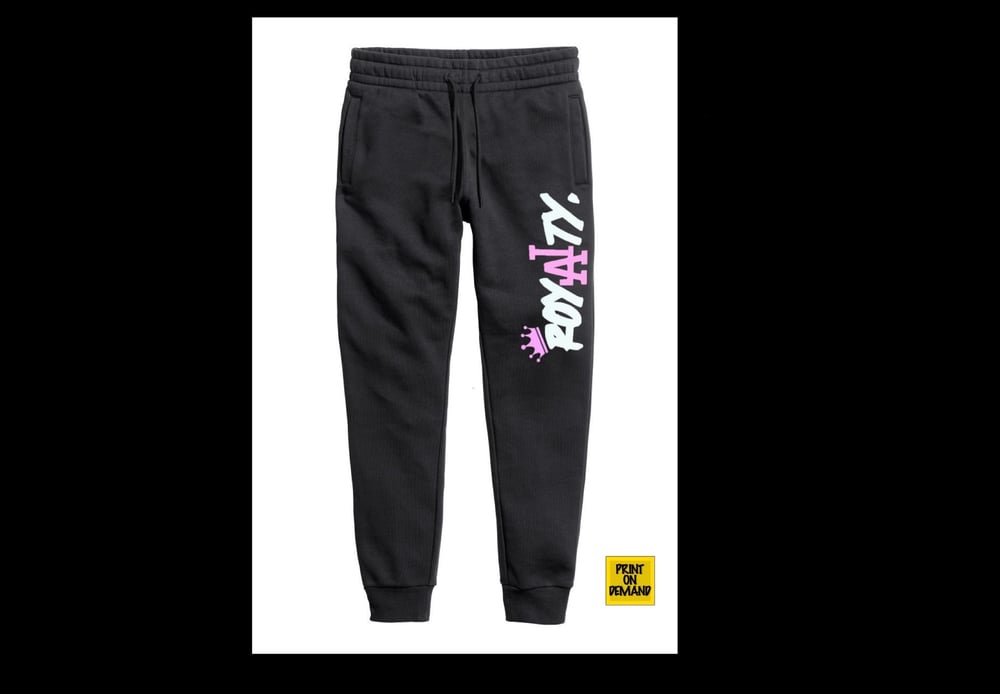 Image of Jogger pants white and pink