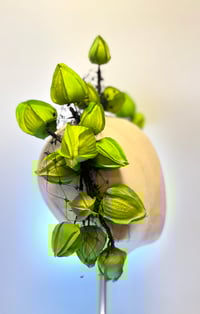 Image 4 of Green & navy headpiece