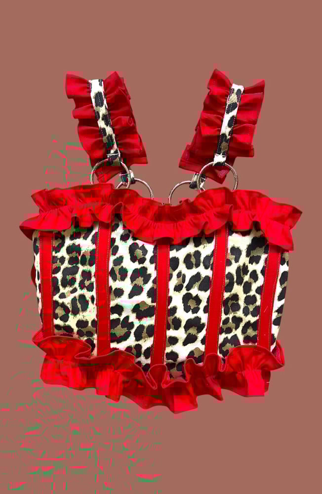 Image of Leo red corset