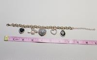 Image 5 of Gold plated chain charm bracelet 