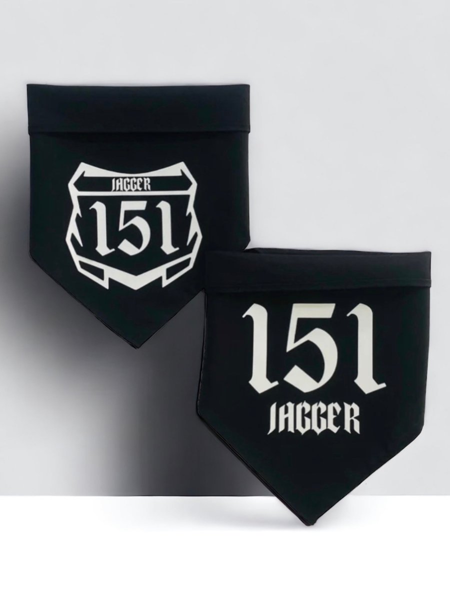 Image of Personalized Motocross / Supercross front plate Dog Bandana 