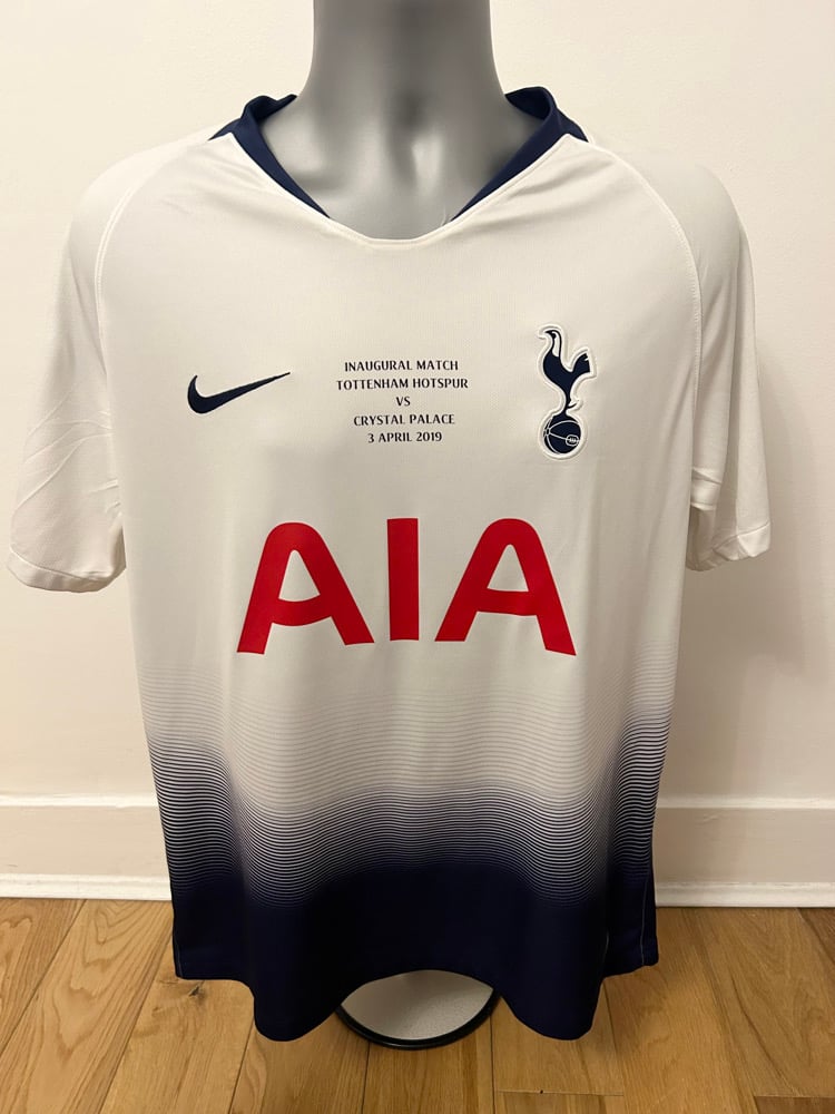 Image of Tottenham Hotspur “SON 7” 2018/19 Inaugural Home Shirt + PL patches (L)