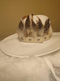 Image 4 of IVORY FEATHER HAT