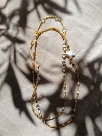 Image 4 of Bracelet 5 rangs Miel doré 