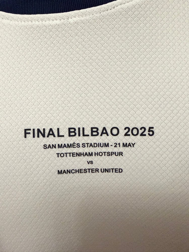 Image of NEW Tottenham Hotspur “VAN DE VEN 37” 2024/25 Home Europa Final Shirt (L)