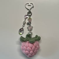 Image 1 of strawberry keychain