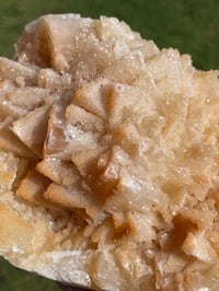 Image 5 of Orange Pyramid Calcite With Druzy Calcite Dusting UV Specimen #1073