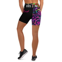 Image 4 of Multicolored Leopard Print Yoga Shorts
