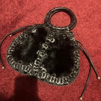 Image 6 of leather & fur purse