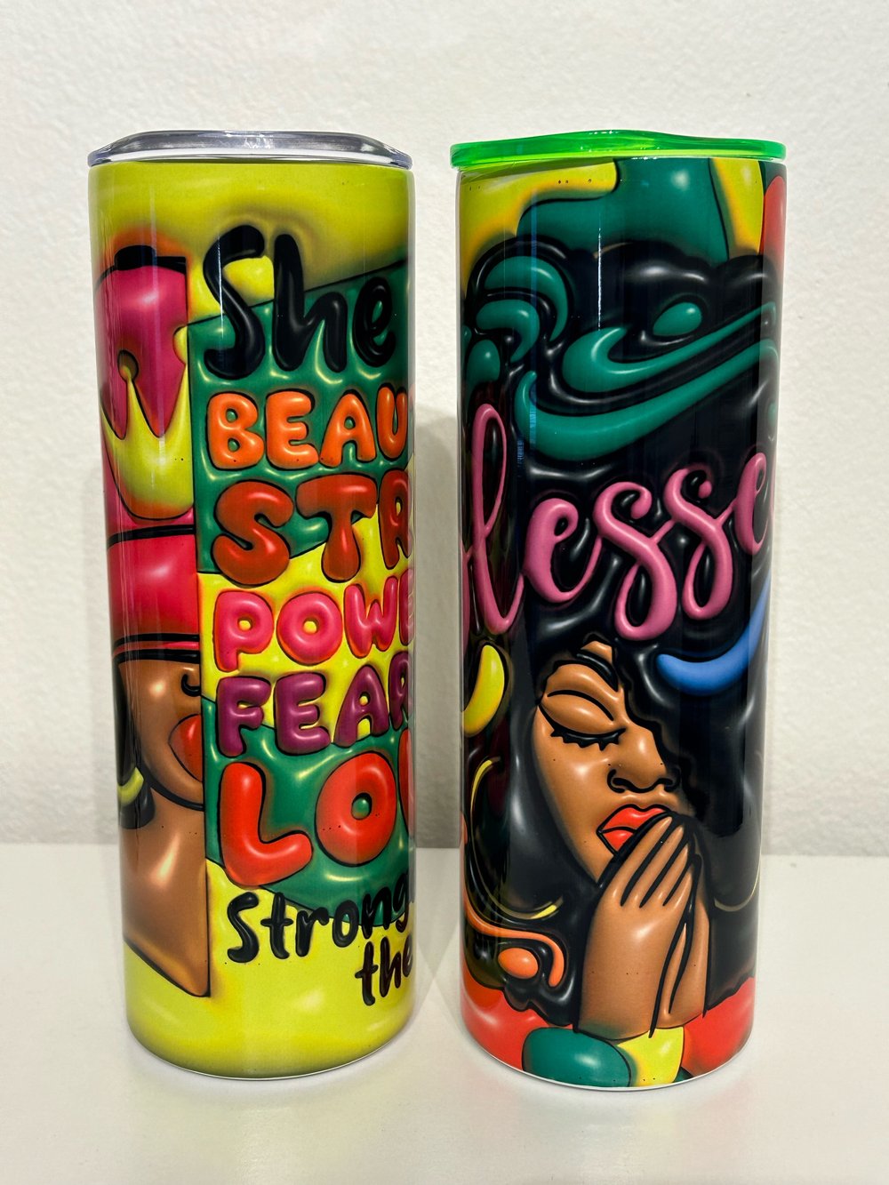 3D Black Girl Magic Tumblers