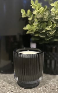 Image 1 of Verona Black Votive Soy Candle - 2 Left