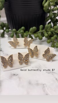 Image 5 of Gold studs PICK INSIDE 