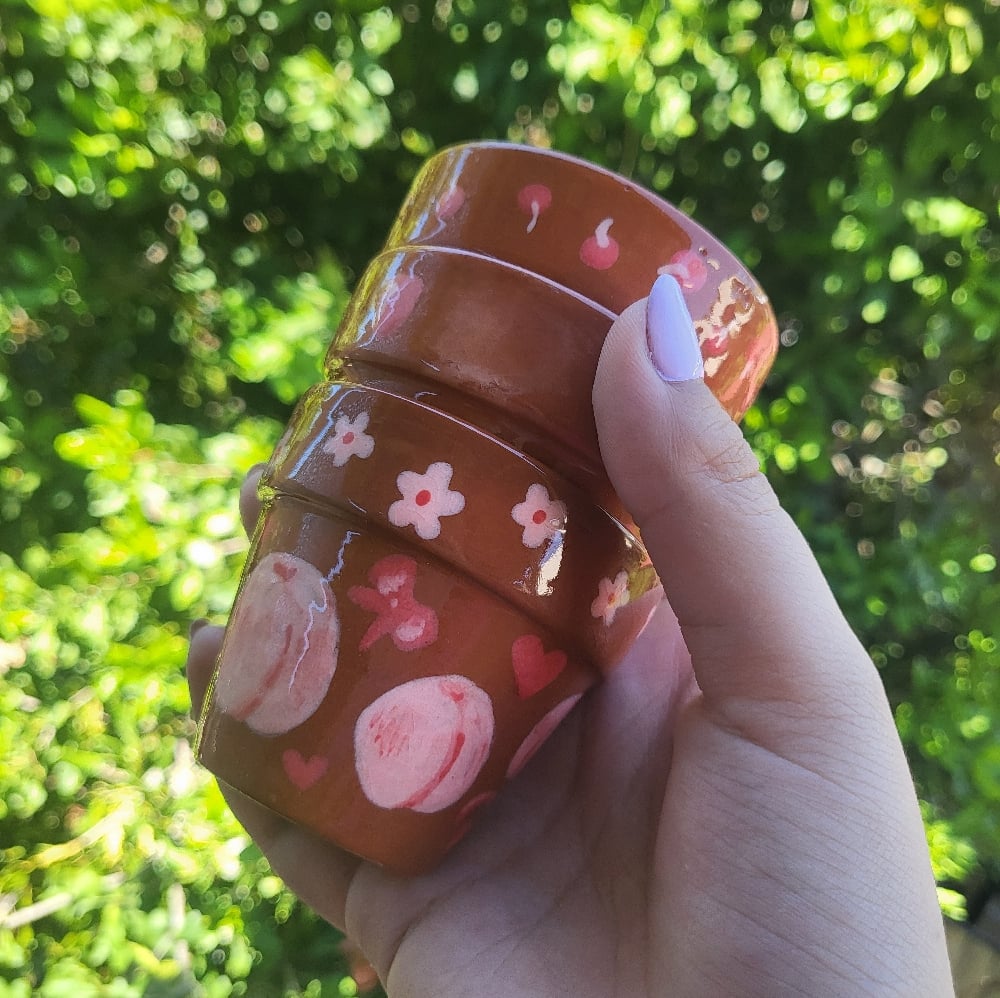 Image of Fruity terracotta pots set