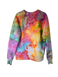 Image 7 of M Ladies/Junior's Sweatsuit Set in Shocking Rainbow Ice Dye