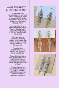 Image 2 of DECEMBER 7 FRINGE EARRINGS CLASS