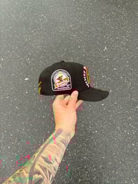 Image 3 of BLACK TWO TONE LOGO BALTIMORE ORIOLES CUSTOM FITTED CAP