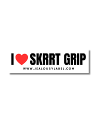 "I ❤️ SKRRT GRIP" Sticker - Skrrt Griptape 