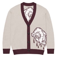 Image 1 of Cat Skull knit cardigan