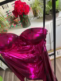 Image 2 of metallic pink dress