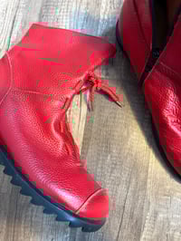 Image 2 of Red leather boots 