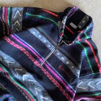 Image 3 of 90's SERGIO TACCHINI ABSTRACT FLEECE 1/4 ZIP