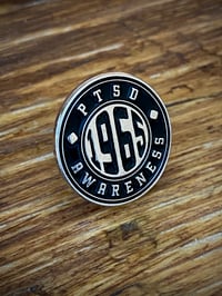 Image 1 of 1965 PTSD Awareness Enamel Pin Badge 