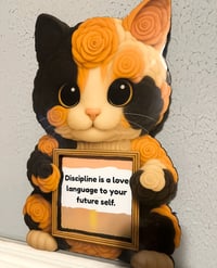 Rose Calico Cat Frame