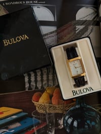 Image 3 of Classic BULOVA Black Leather Men’s / Unisex Watch 