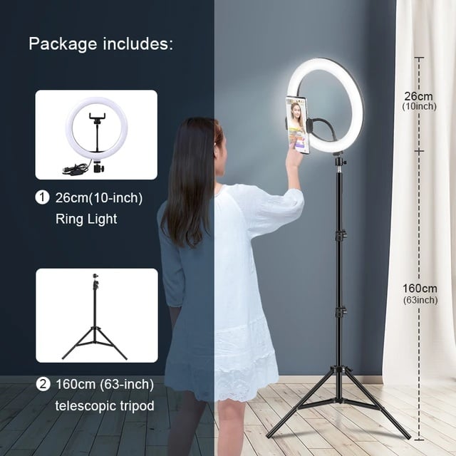 Image of 10inch Selfie Ring Light with Tripod