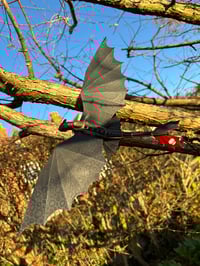 Image 1 of XL Night Dragon Wall Flyer Sculpture