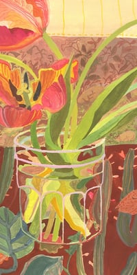 Image 3 of Tulips and Distant Datura