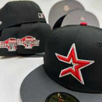 Image 3 of New Era 59Fifty Black Graphite Astros 