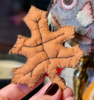 Image of MADE TO ORDER limited Frankenstein Bag Charm or Wall Hanging