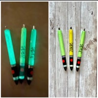 Image 1 of Glow In The Dark Lightsaber Glitter Gel Pen 