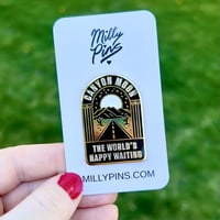 Image 2 of “The World’s Happy Waiting” Canyon Moon Inspired Enamel Pin